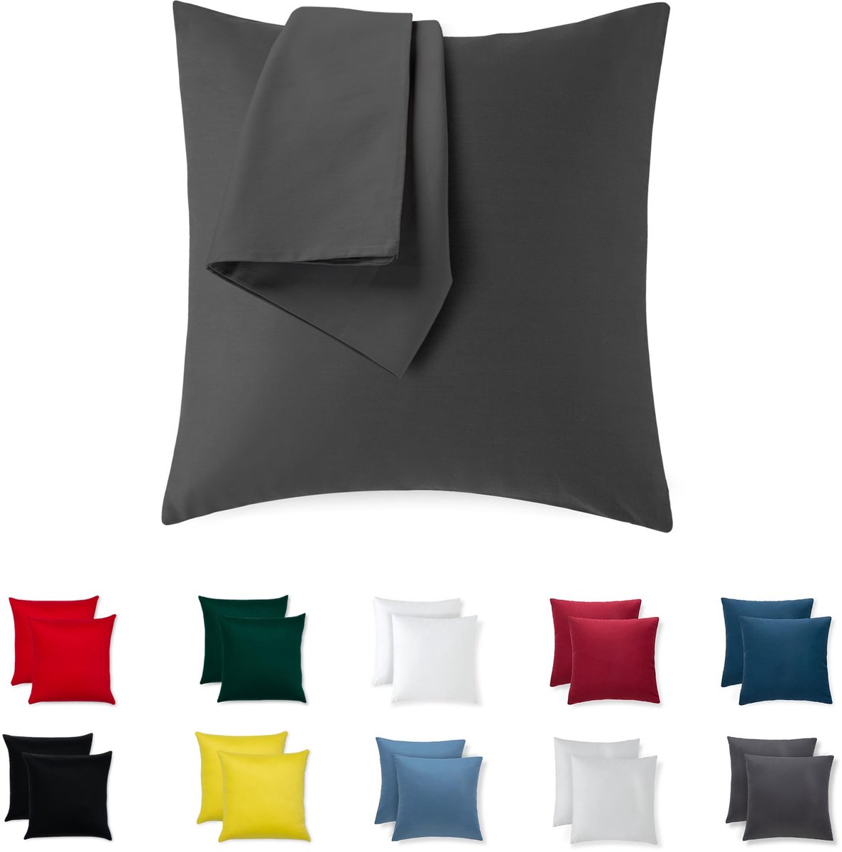 Kussenhoezen 40x40 cm Katoen 2 Stuks Decoratief voor Sofa/Bed
