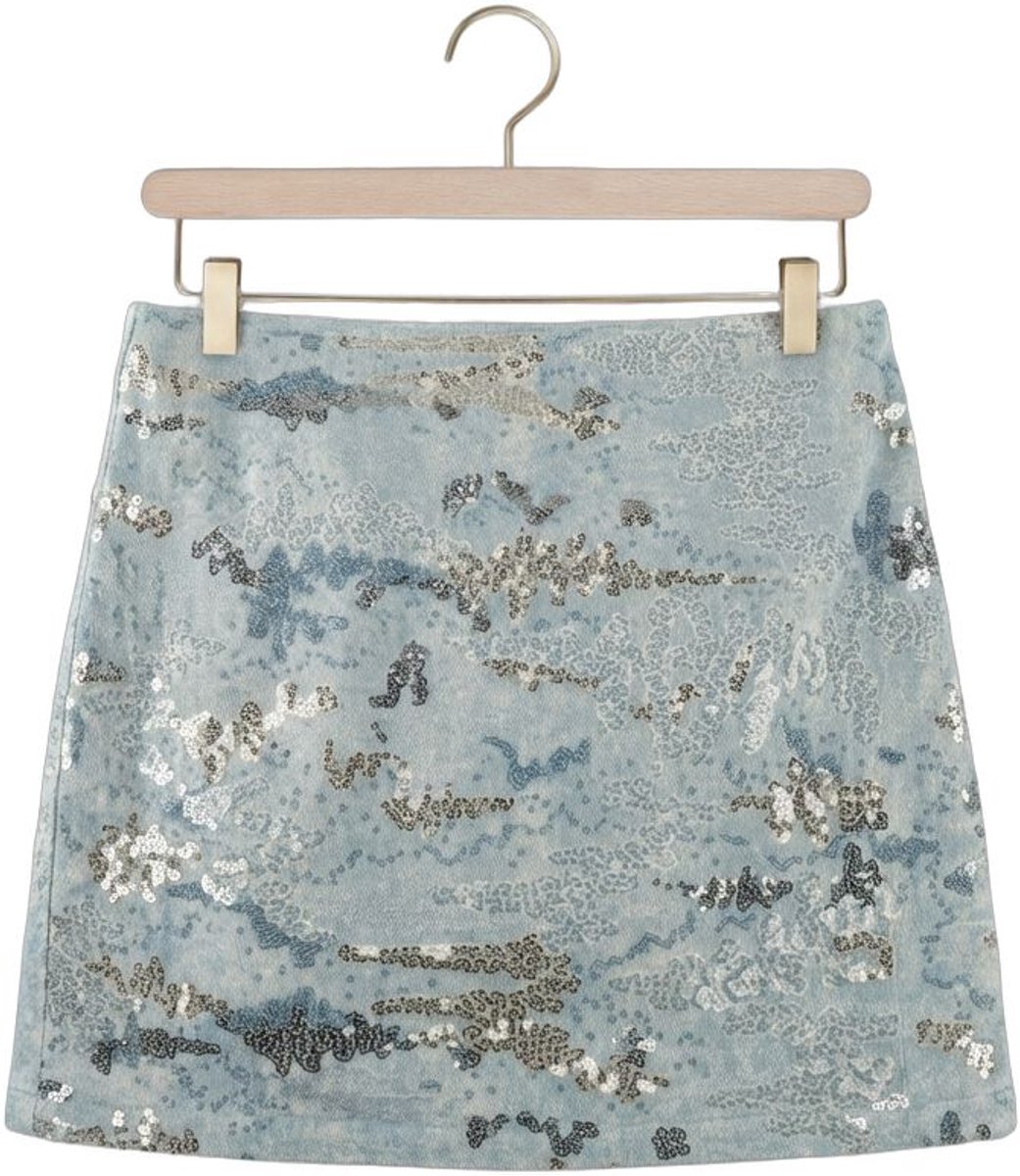 Moves Saylor Skirt 4615 Dames - Korte rok - Lichtblauw - Maat 42