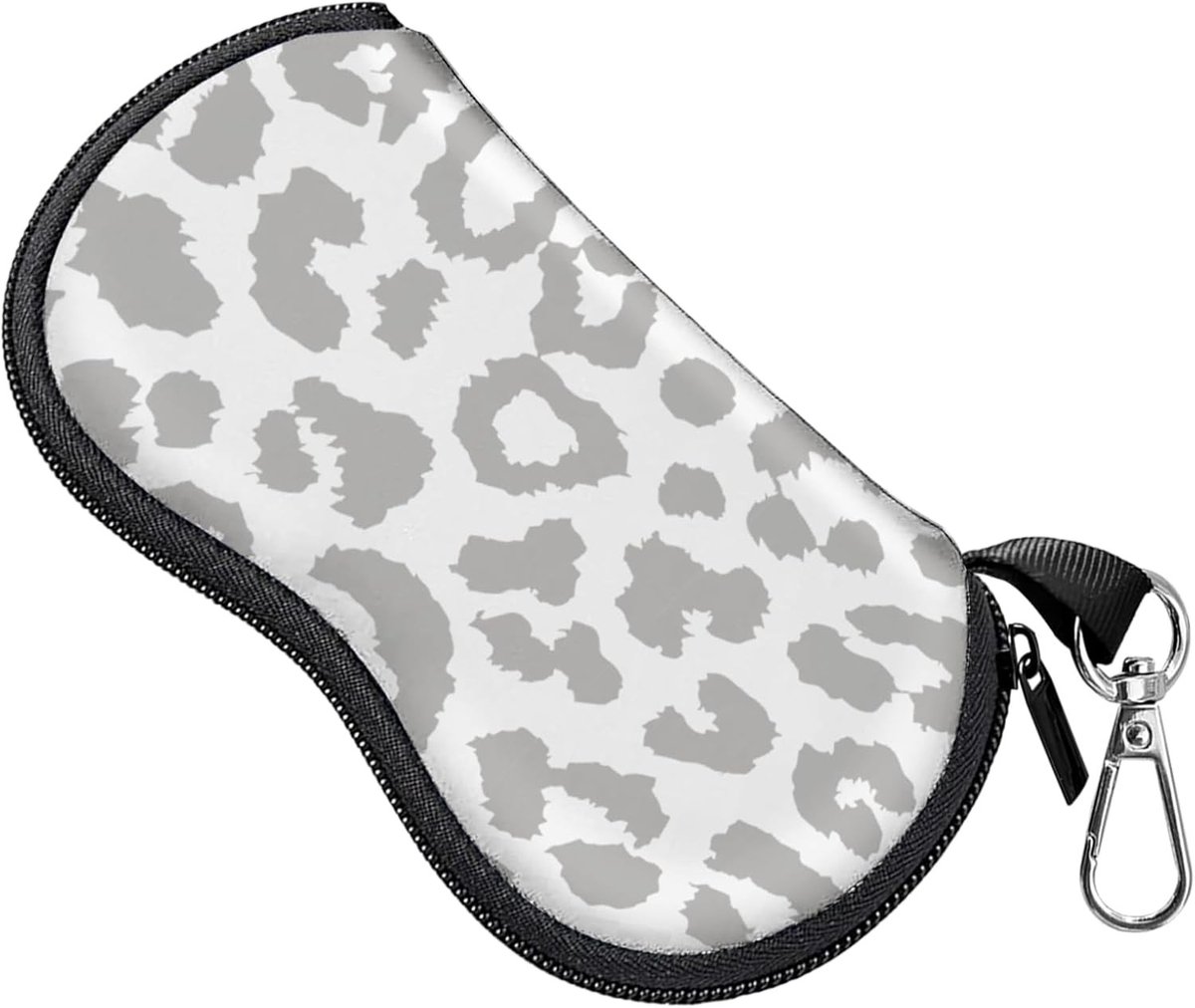 Zachte Neopreen Brilhoes voor Zonnebrillen en Zichtbrillen met Rits en Metalen Ceintuurlus, Ideaal voor Dames en Heren