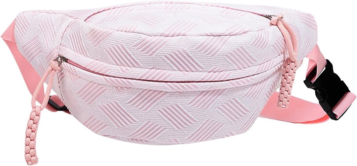SnelShoppen - Corduroy Schoudertas Dames met Instelbare Schouderriem, Modieuze Heuptas in Groen, Casual Crossbody Tas voor Vrije Tijd en Sport, Perfec