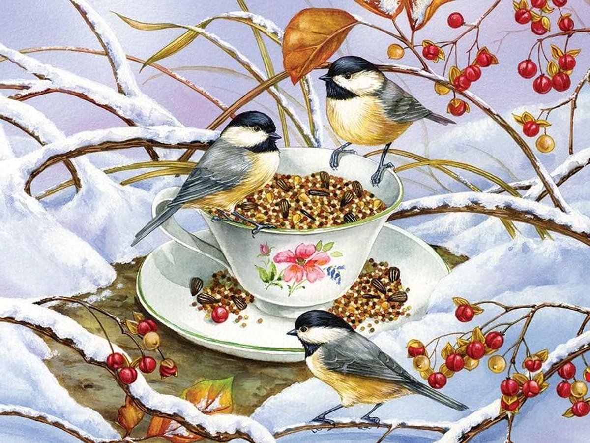 Legpuzzel - Vogelpuzzel - Ontspanning thuis - Willekeurig gesneden stukken - 275 stukjes - Levendig