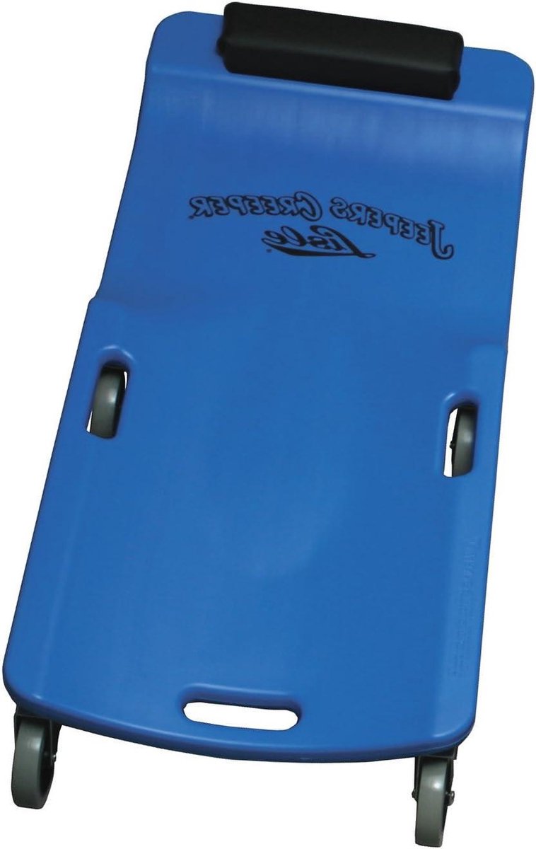 Monteurskruk - Werkkruk - Onderhoud Werkzaamheden - Grote Wielen - 30 cm - Blauw