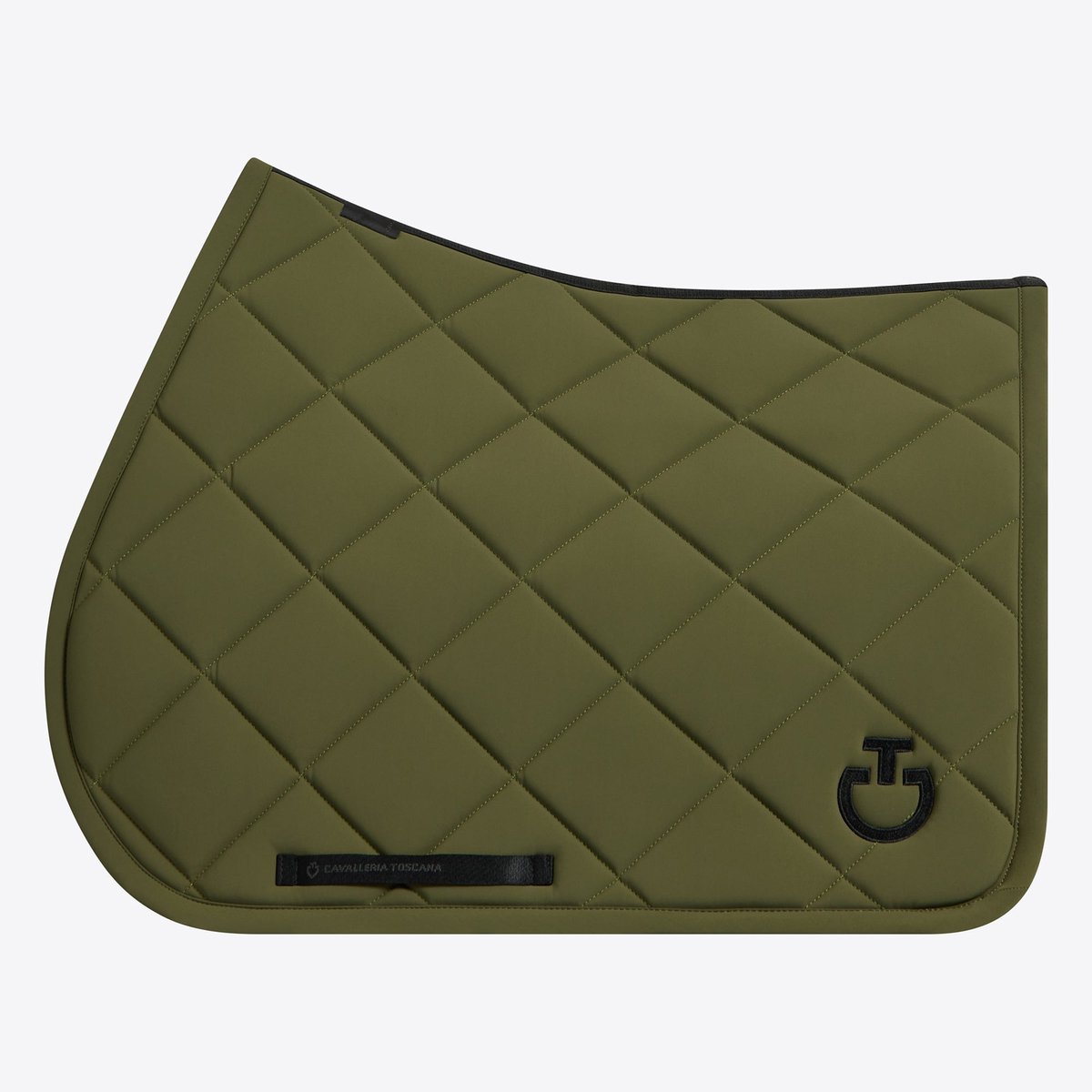 Cavalleria Toscana Diamond Quilted Jersey Zadeldek Jumping Full Winter Moss