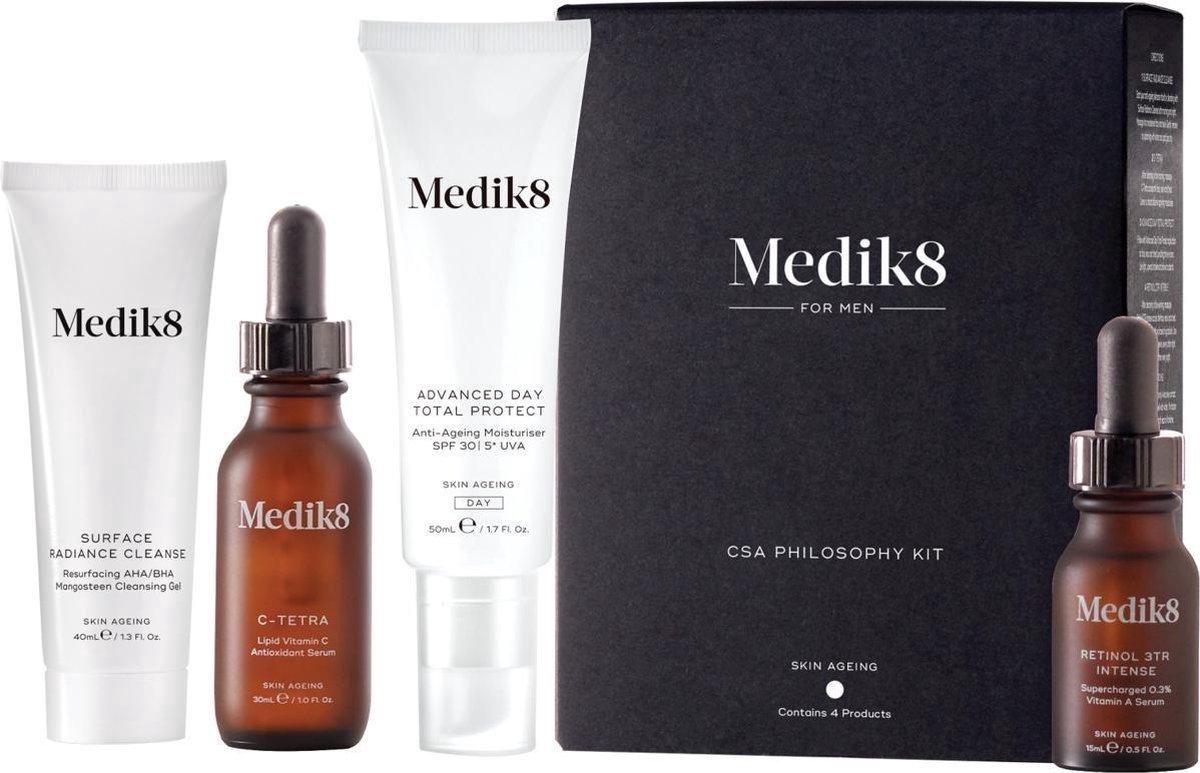 MEDIK8 The CSA Kit Retinol Edition for Men - zestaw przeciwstarzeniowy CSA z retinolem dla mężczyzn