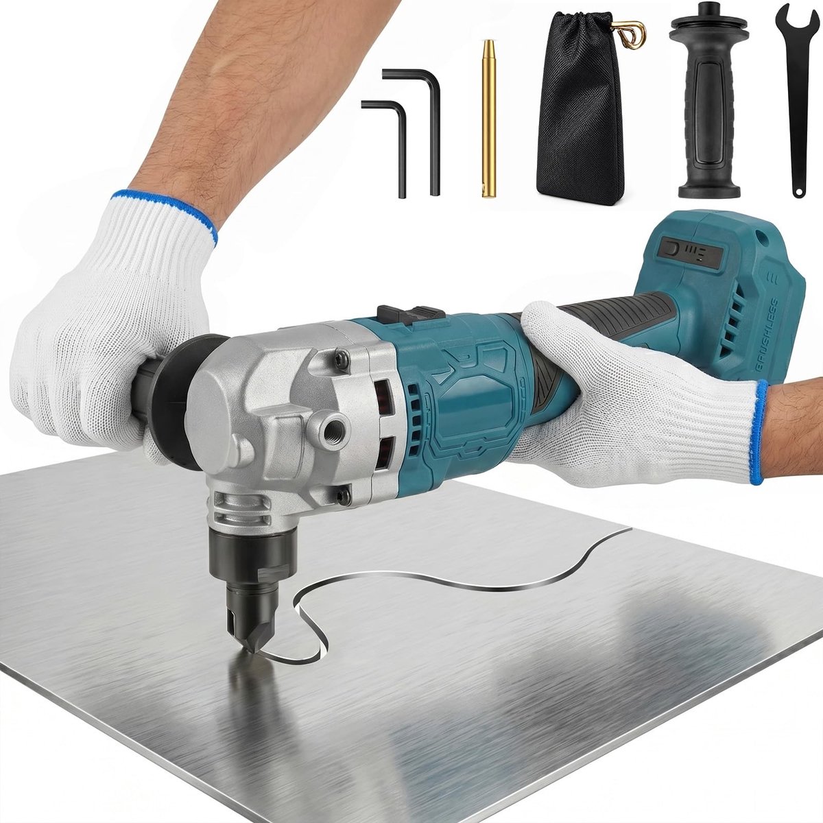 Omgoods - Draadloze Blikken Knabber voor Makita 18V