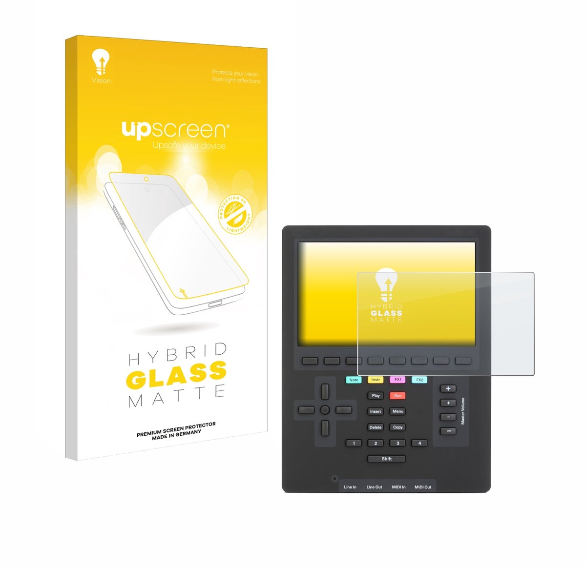 upscreen - Screenprotector voor Polyend Tracker Mini - Folie Beschermfolie Beschermglas matte
