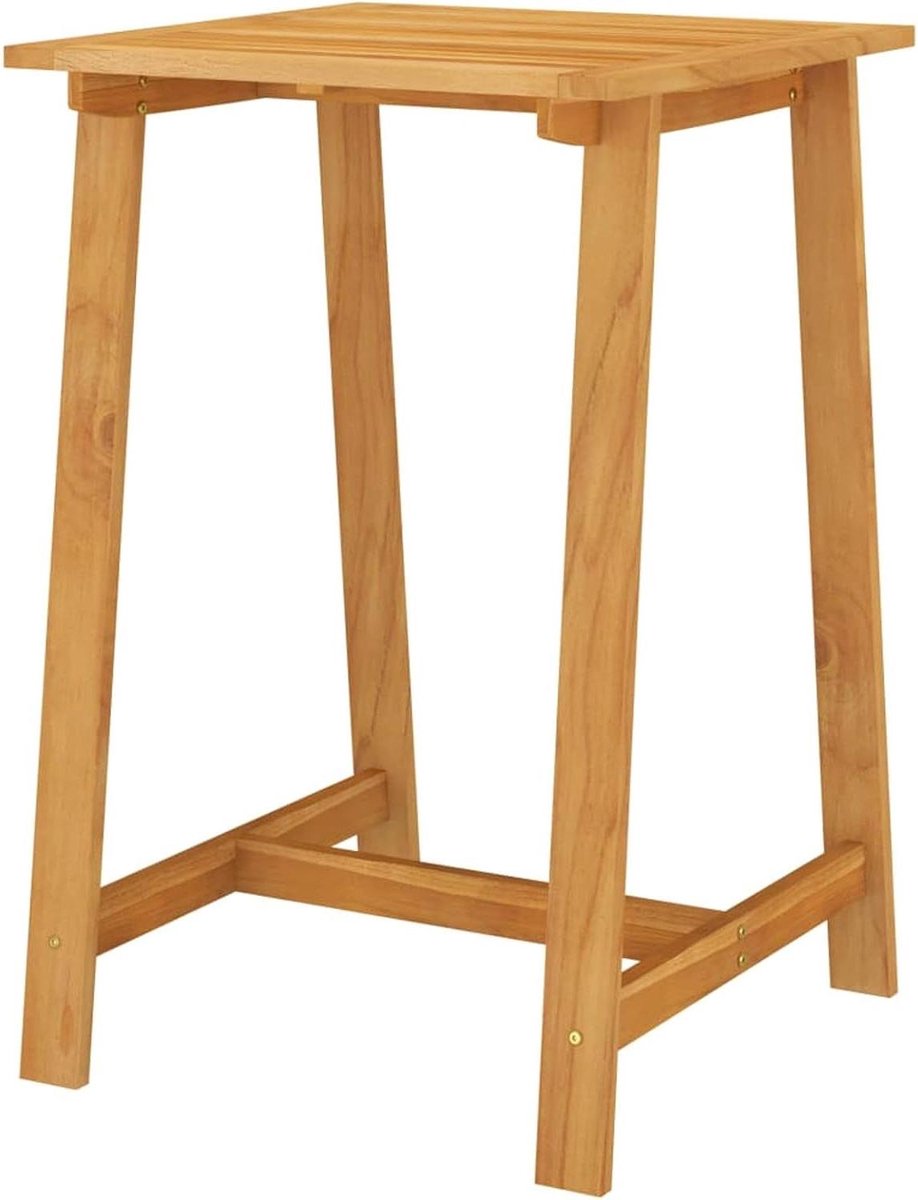 Bartafel Hout - Buitenmeubel - Buiten Genieten - Massief Acacia - 70 x 70 cm - Natuurlijk