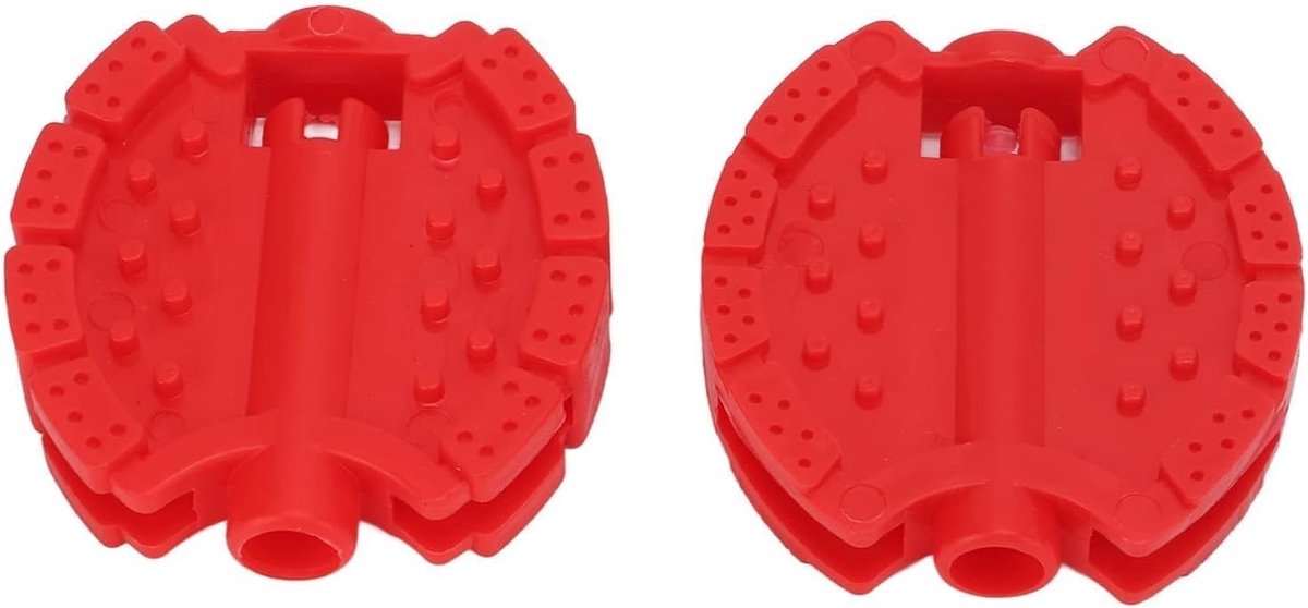 Kinderen Fiets Pedalen - 2 Stuks Plastic Pedalen voor Fietsen, Driewielers en Kinderwagens - Accessoires voor Voorwiel en Voetsteun (Rood)