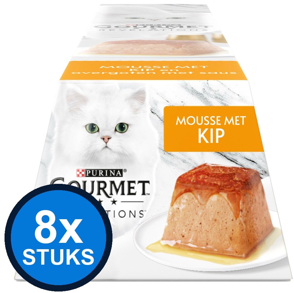 8x Gourmet Revelations - Mousse Kip - Kattenvoer - 4x57g