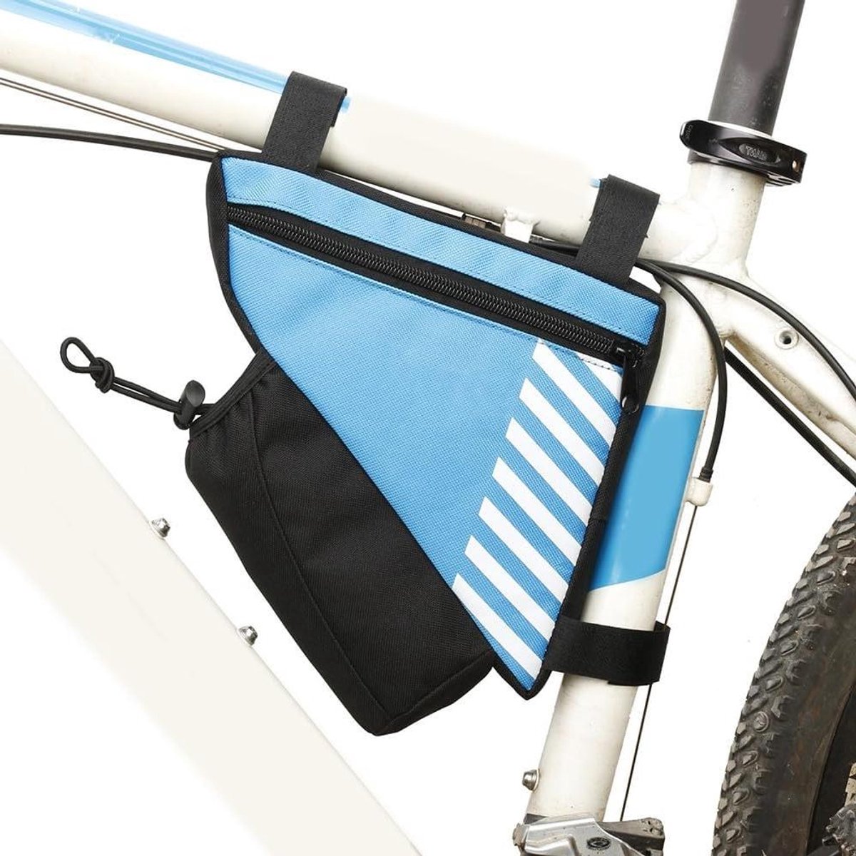 Frametas Fiets - Fietstas Frame - Fietsen Organiseren - Driehoekige Opslag - 20.5*18*5CM - Zwart