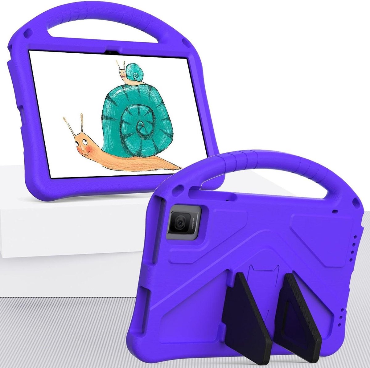 Kinder Tablethoes - Kindvriendelijke Beschermhoes - Tablet Bescherming - Lichtgewicht EVA Materiaal - 10.43 inch - Paars