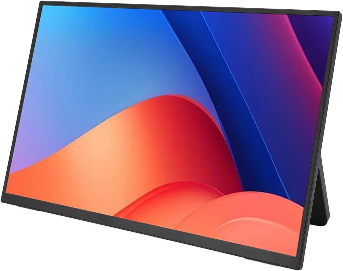 Draagbare Monitor - Extern Scherm - Productiviteit Verhogend - 2K HD IPS Paneel - 133 Inch - Zwart