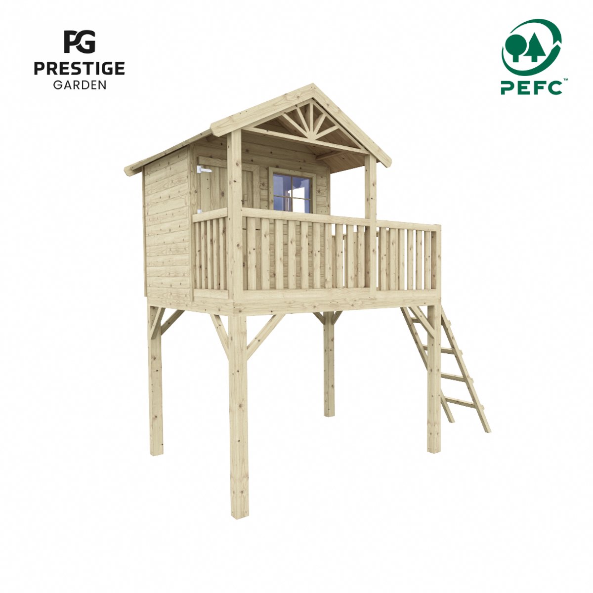 Houten speelhuis Funny XXL - Prestige Garden