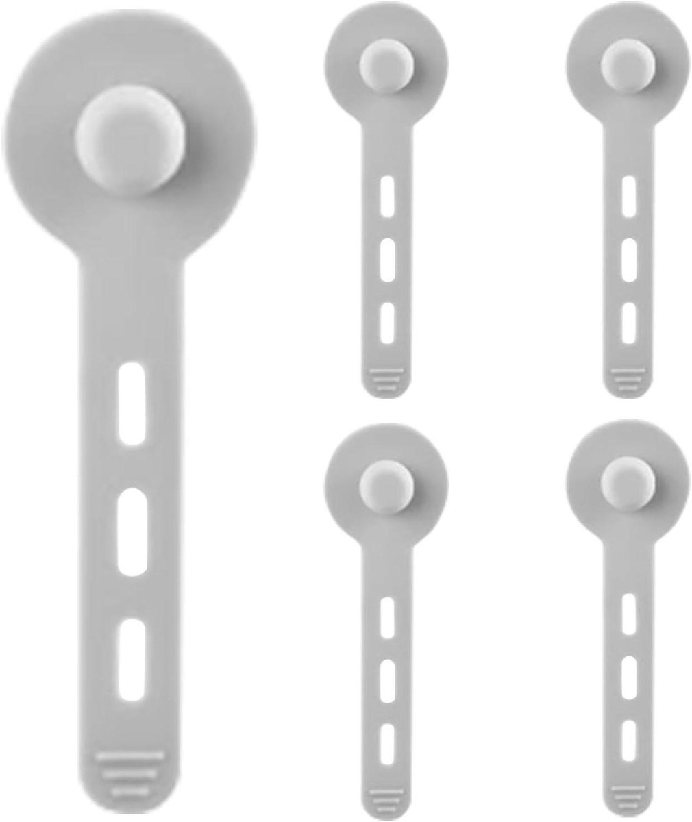 Siliconen kabelbinders - Kabel organizers - Kabelbeheer - Antislip vergrendelingsontwerp - 12 cm - Zwart