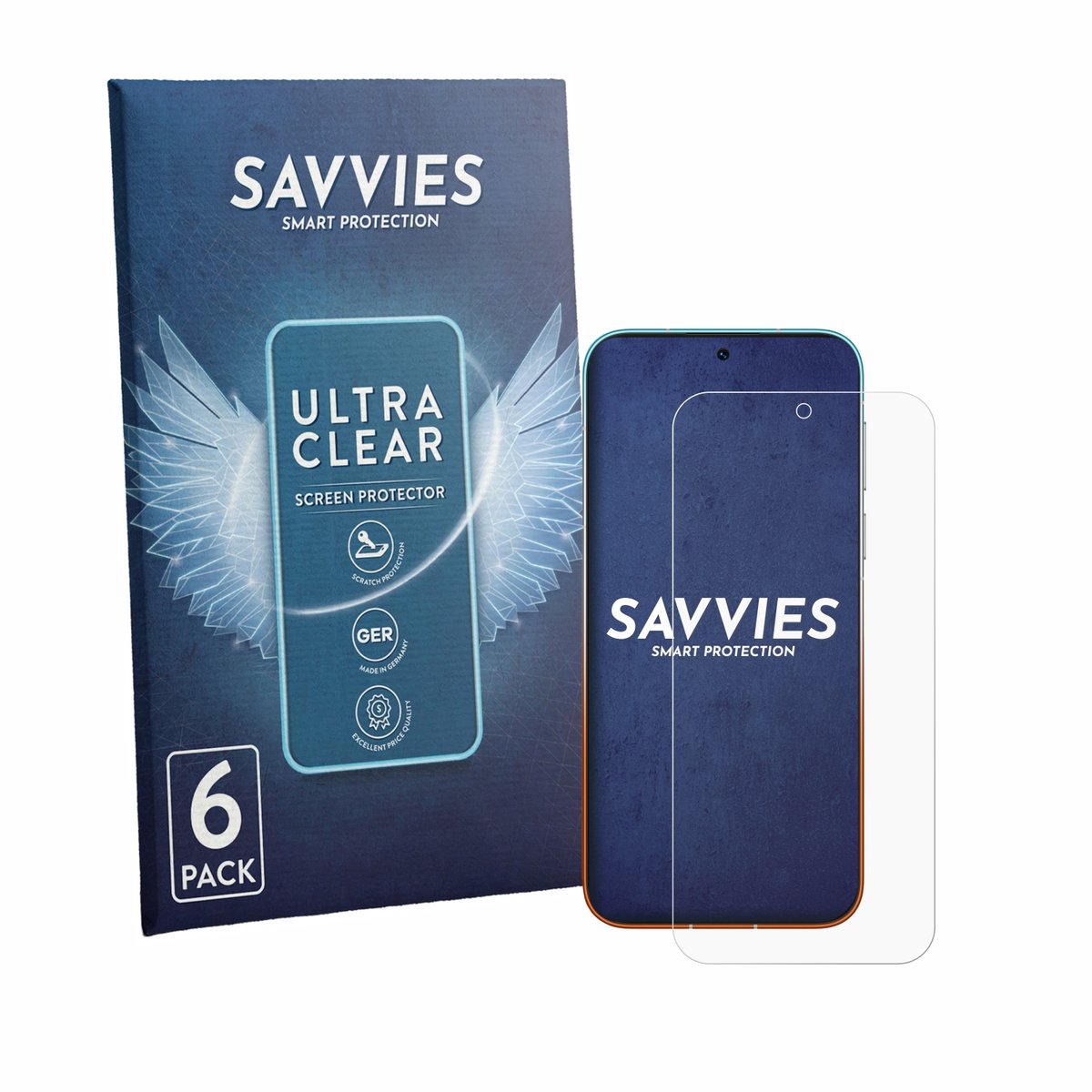 Savvies - Screenprotector voor Huawei Pura 90s Pro Max - Folie Beschermfolie transparant 6 Stuks