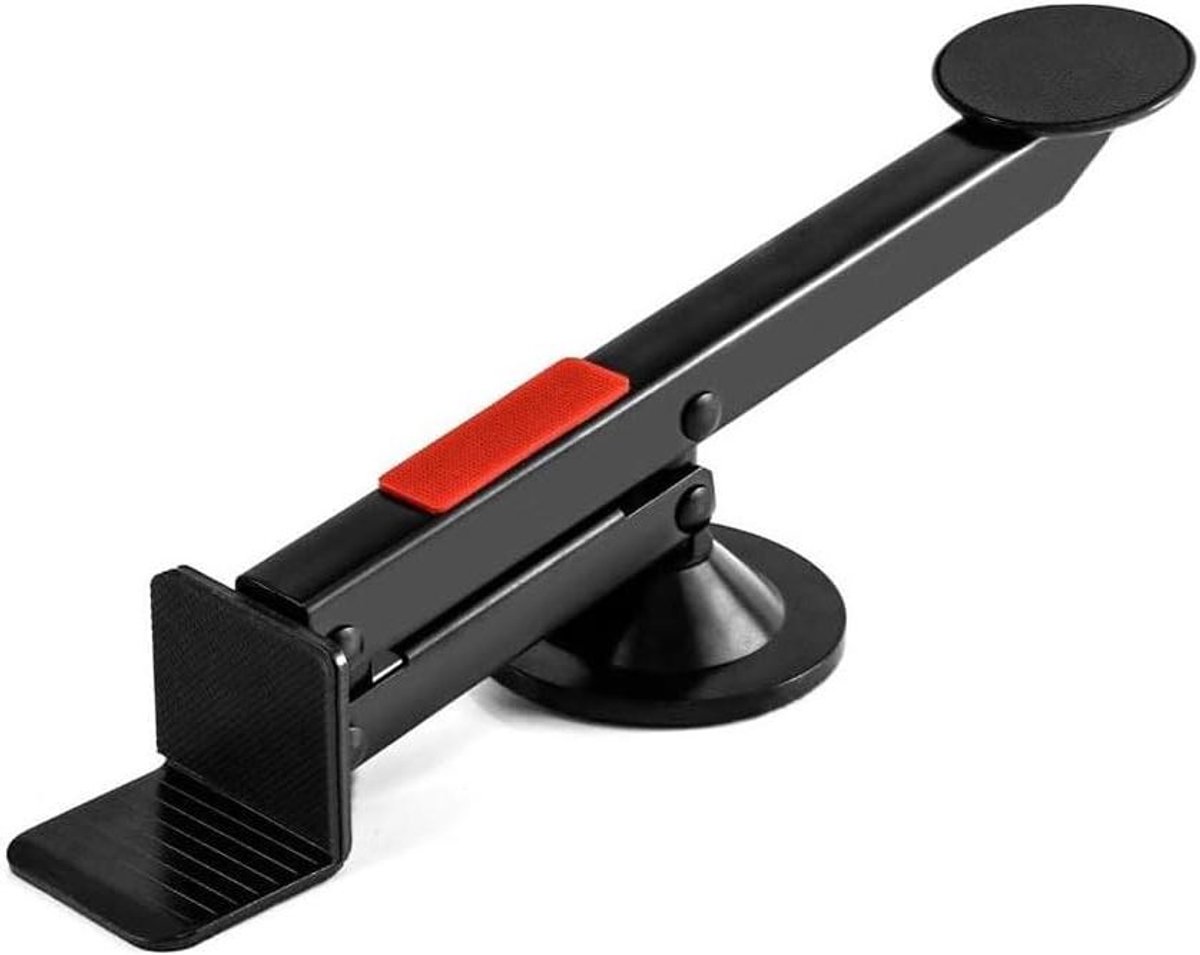 Voet bediende Deurlifter - Deur Hulp Tool - Deuren Plaatsen - Robuust Metaal - 6-60 mm - Zwart