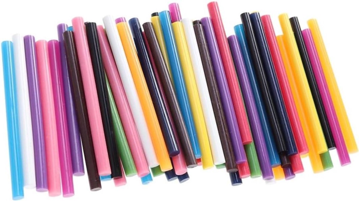 Lijmsticks Set - Hete Lijm Stokjes - Creatief Knutselen - Hoge Viscositeit - 7mm x 10cm - Assorti