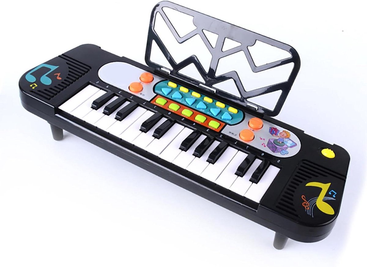 Elektrische Kinderpiano - Muziektoetsenbord Leerinstrument - Muzikale Interesse Ontwikkelen - Draagbaar Lichtgewicht Ontwerp - 25 Toetsen 11 Modi - Wit