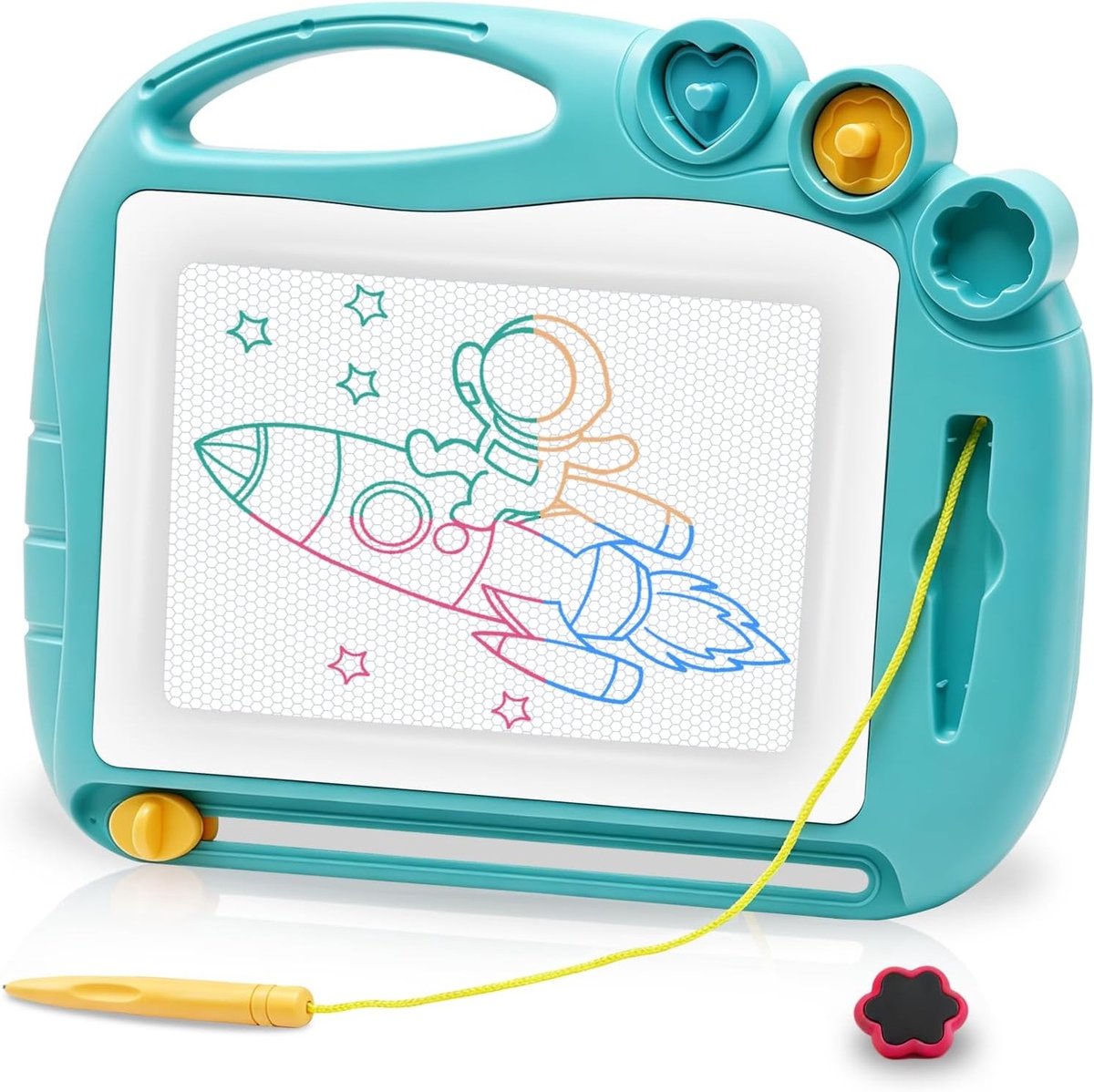 Magnetisch schrijfbord - Lichtblauw - 28 x 21 cm - Uitwisbaar Doodle Tekenschrift - Voor Kinderen