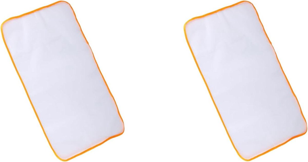 Strijkhoes Set - Strijkmat Hittebestendig - Kleding Beschermen - Set van Twee Stuks - 50x35 cm - Wit