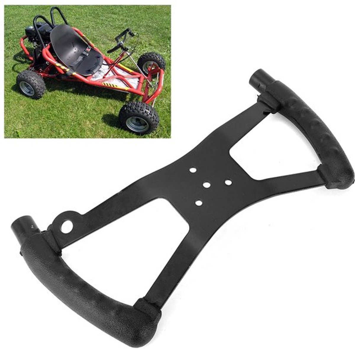 Stuurwiel H-stijl - Duurzaam Materiaal - Anti-corrosie - Eenvoudige Installatie - Race Kart - Slijtvastheid - Go-kart Stuur