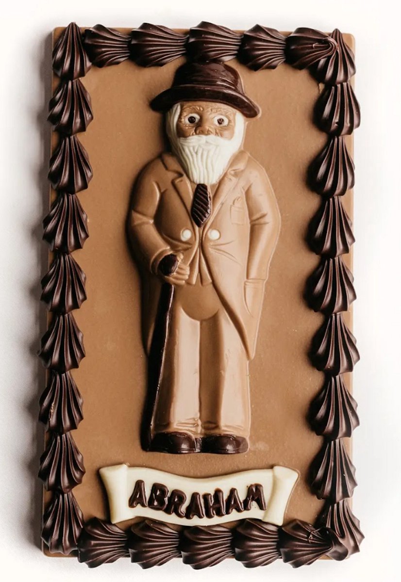 Chocolade Abraham op plak