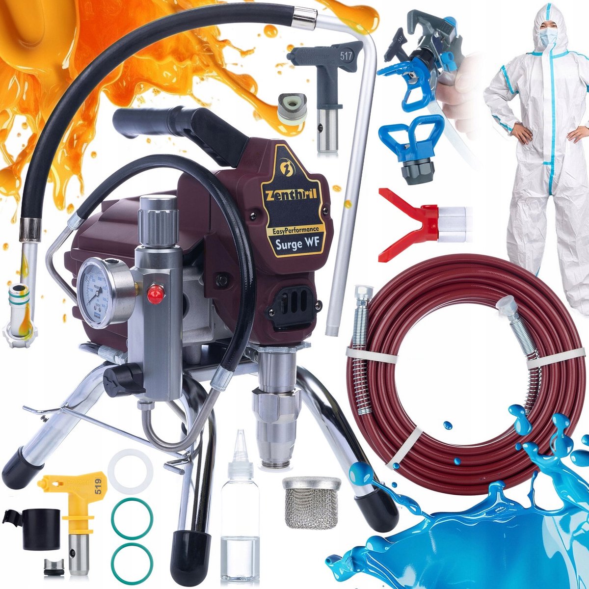 Zenthril Airless Verfspuit Set Surge WF - EasyPerformance 1800W 20MPa 2L/min