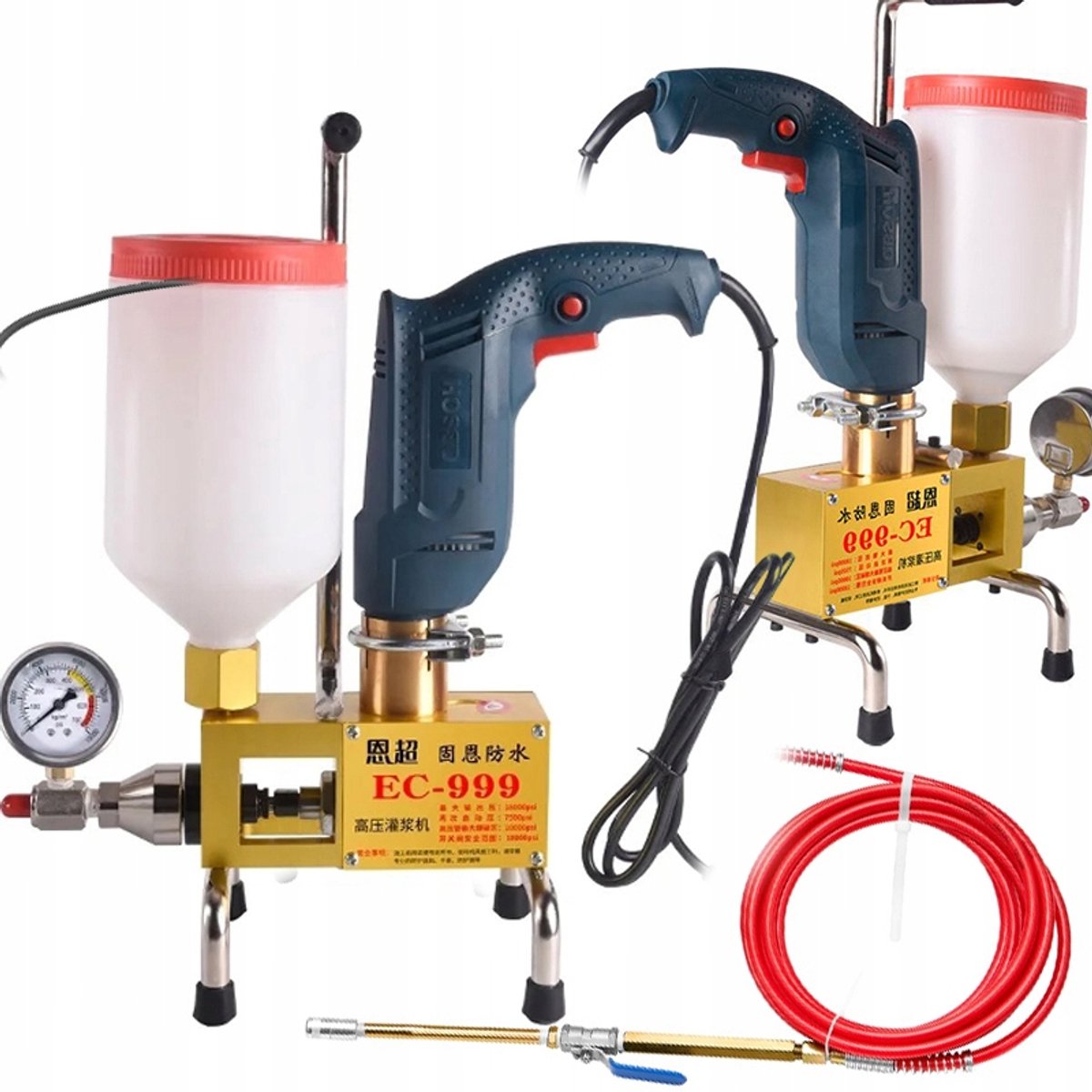 Rosfix Injectiepomp PI-PUMP 9999 - Hoge Druk 15.000 psi - 910W 220V 0–1 L/min