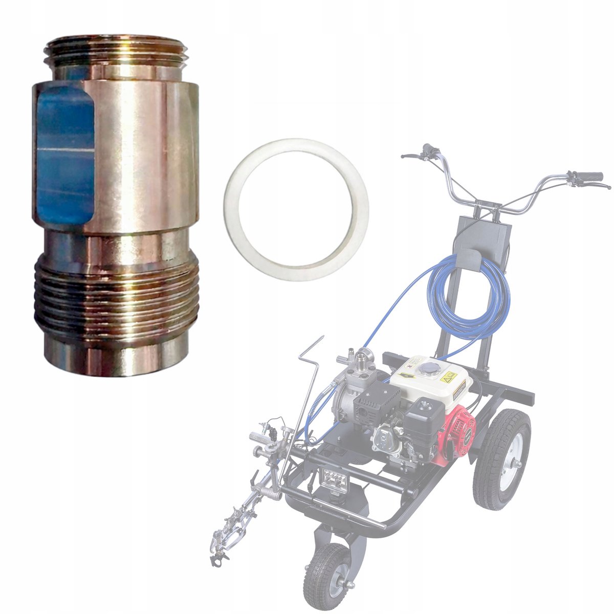 Zenthril Inlaatventiel 6.5P Spuitaccessoire - Met Afdichting - 20 MPa, Mannelijke Draad