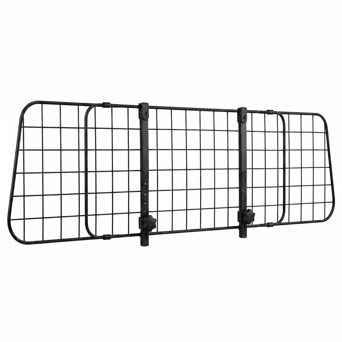 Cheqo® Hondenrek Auto - Hondenrek Auto Verstelbaar - Autorek Hond - Hondenhek Auto - Scheidingsrek - Scheidingsrooster - Kofferbak Hondenrek - Bagagerek Auto - Hondenrooster Auto - Kofferbakrooster - Universeel voor Achterbank - Opvouwbaar