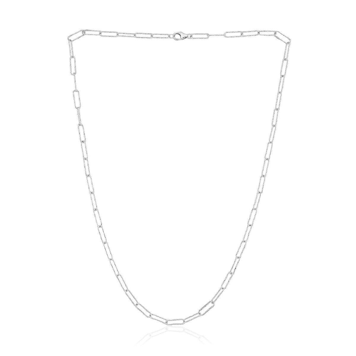 Cavill - Zilveren Ankerketting 925 Sterling Zilver - Rhodium Plated - 45,7 cm - Tijdloze, Duurzame Zilveren Ketting voor Dames en Heren