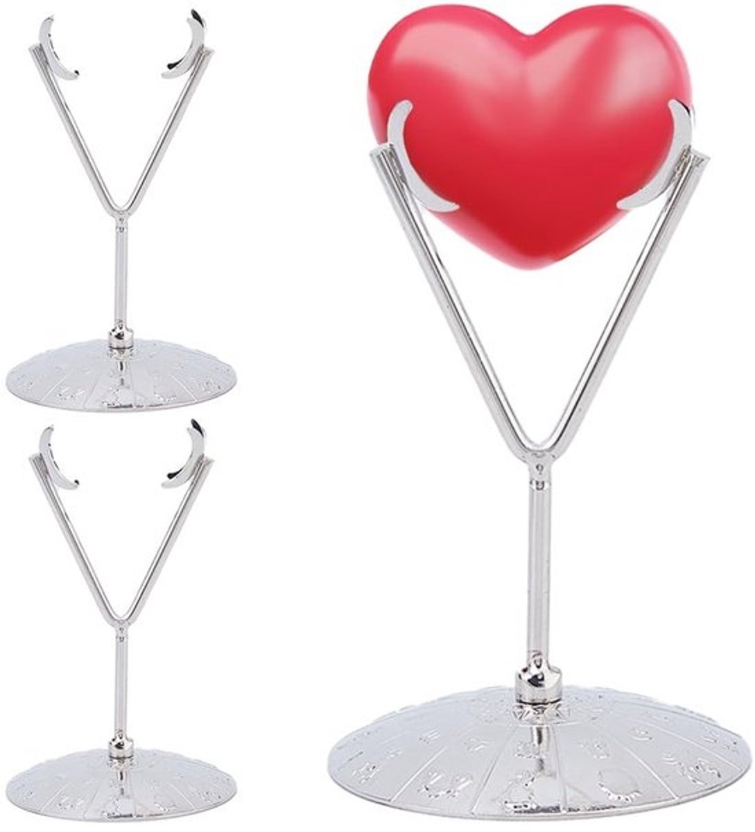 Displaystand Witgouden Afwerking - Kristallen Ruitvormige Basis - Legering Houder - 1 Stuk - 7x11,2cm - Voor Woonkamer/Slaapkamer - Displayhouder