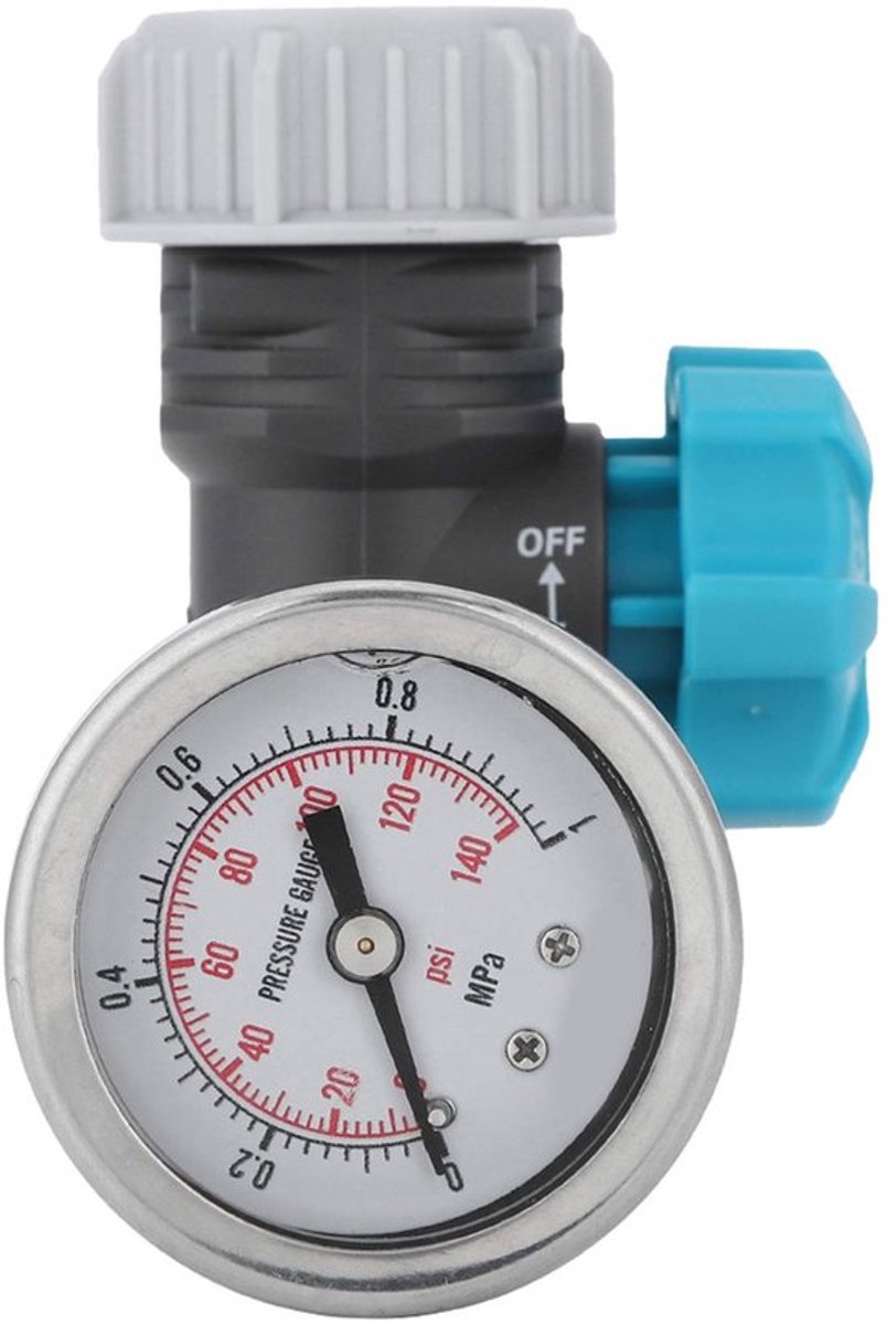 Regelklep Verstelbaar - Drukregelaar met Manometer - G3/4in Schroefdraad - Gebruiksvriendelijke Handgreep - Beschermingscontrolesysteem - Gevisualiseerde Drukaanpassing - Waterdrukventiel