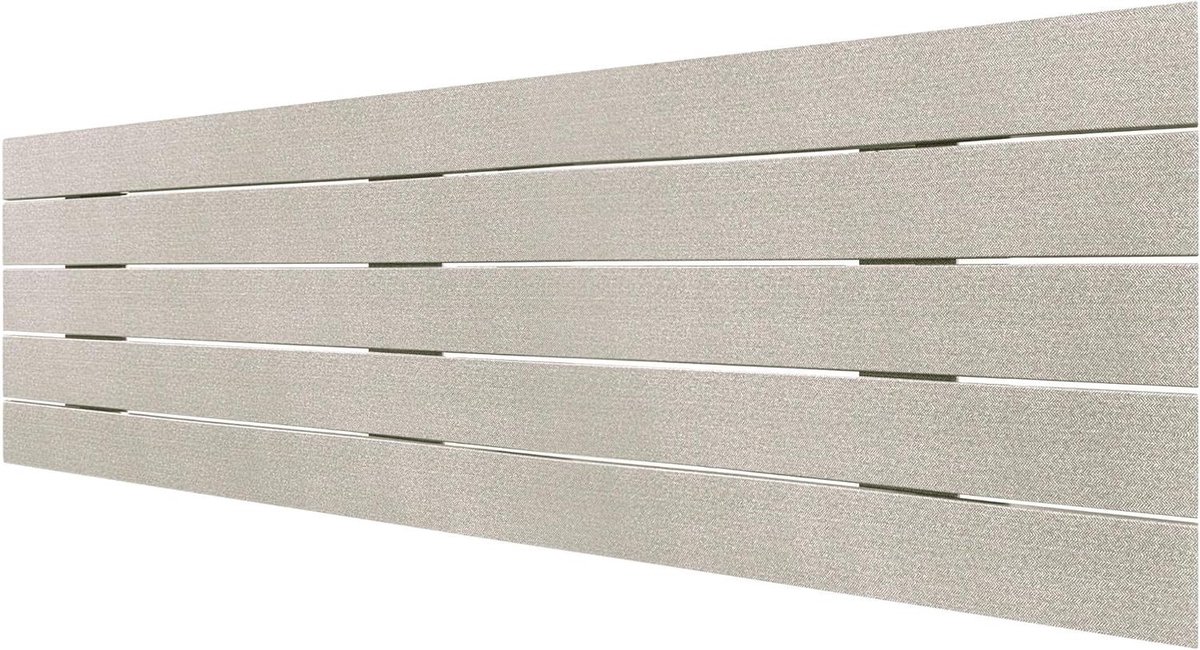 Hoofdbord Palletstijl - Bed hoofdeinde - Slaapkamer decoratie - Gerecycled MDF-hout - 160 cm breed - Beige Spikes
