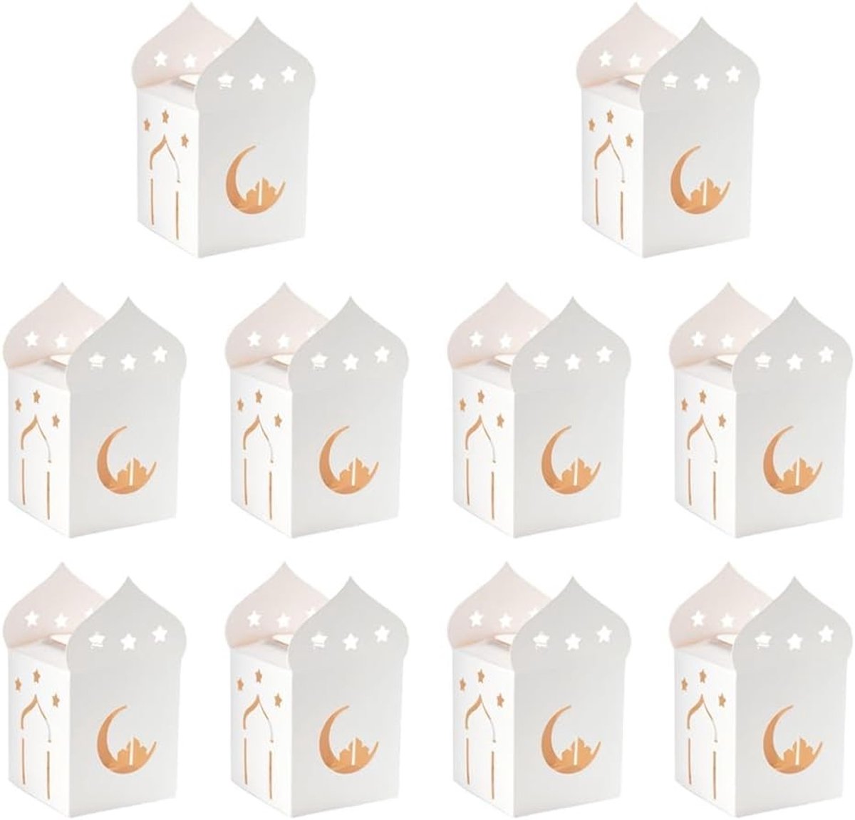 Herbruikbare Cadeauverpakkingen voor Cookies en Kaarsen - 10 Stuks - Ideaal voor Feestjes, Verjaardagen en Cadeaus