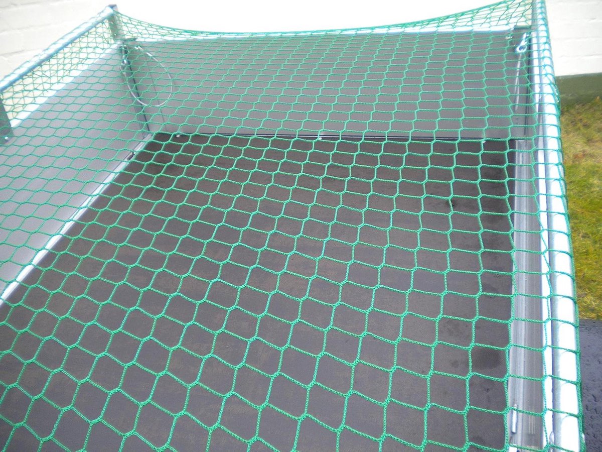 Aanhangernet - Afdeknet Container - Transport Beveiligen - UV-gestabiliseerd HDPE - 350 x 200 cm - Groen