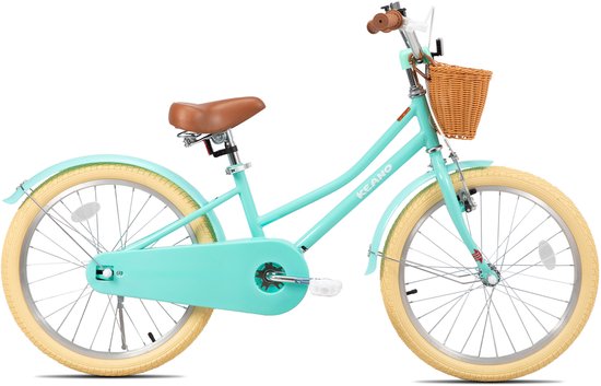 KEANO 20 Inch Kinderfiets voor Meisjes, 7-10 Jaar, met Standaard, Kinderfiets Groen — afbeelding 2