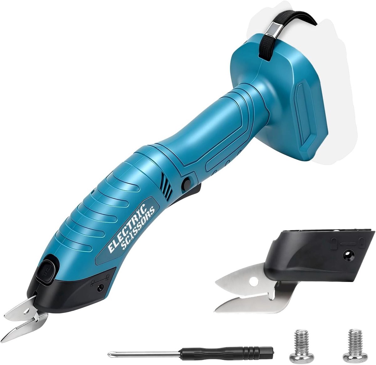 Draadloze accuschaar voor karton en stof, universele snijder met 7,8 mm zaagdiepte, ideaal voor leer en knutselen
