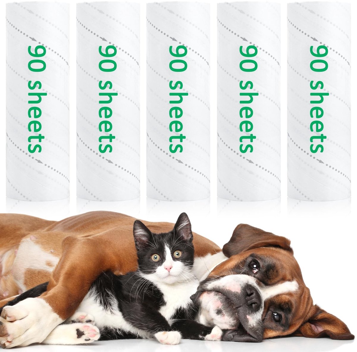 Omgoods - Lintroller Navullingen met 450 Vellen voor Dierenharen
