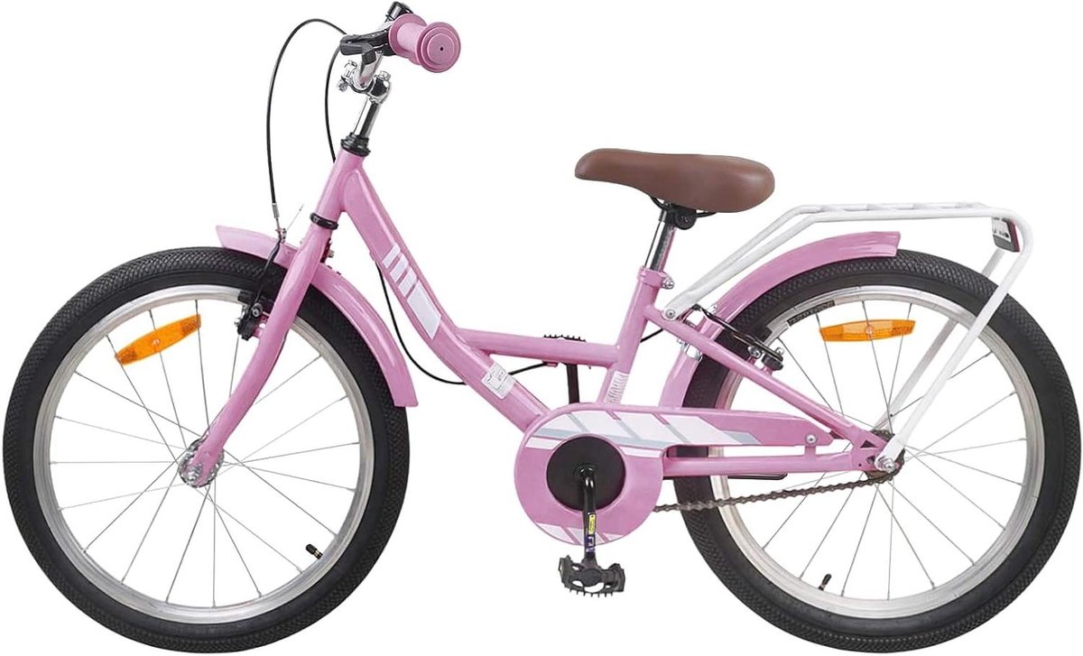 Kinderfiets sfiets sfiets Buiten Fietsen Verstelbare Handvatten Zadel 18 inch Lichtroze