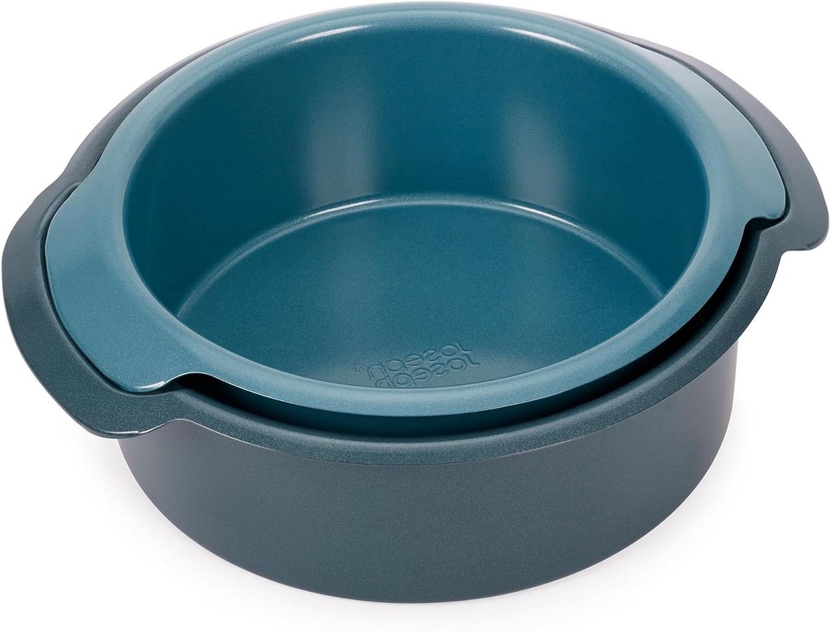 Bakvorm Set - Cakevormen Rond - Taarten Bakken - Dubbele Non-Stick Laag - 20cm en 23cm - Blauw