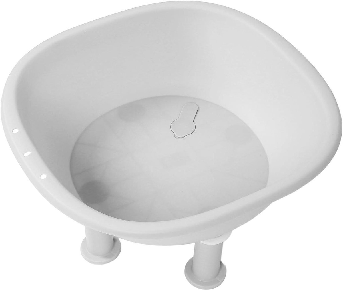 Zitbad Opvouwbaar - Bidet Toilet - Perineum Verzorging - Antislip Stabiliteit - 49 x 47 x 17 cm - Wit