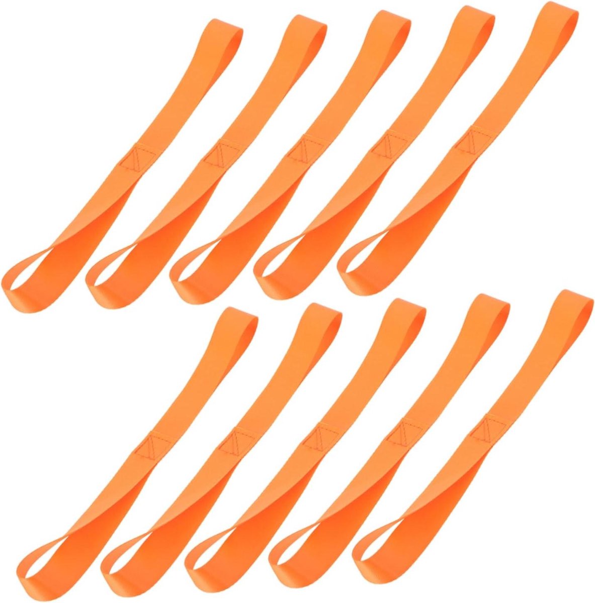 Spanbanden Set - Lussen Banden - Lading Zekeren - Verstelbaar Antislip - 10 Stuks - Oranje