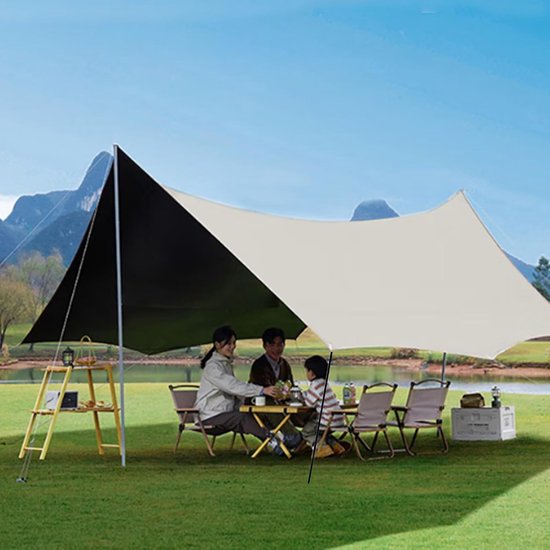 Tentstokken - Verstelbare stokken - Outdoor avonturen - Lichtgewicht aluminium - 2.1 meter - Zilver — afbeelding 3