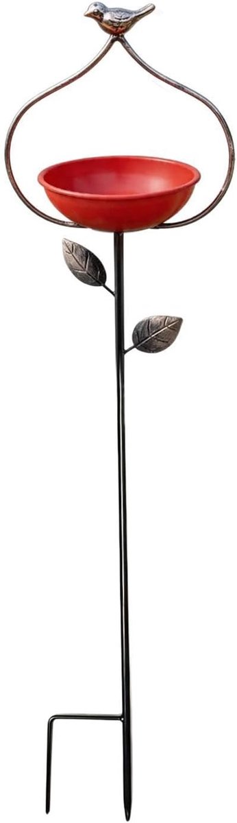 Vogelbad Metaal - Buitenbad Vogel - Tuin Decoratie - Snelle Plaatsing - 76 cm Hoog - Brons