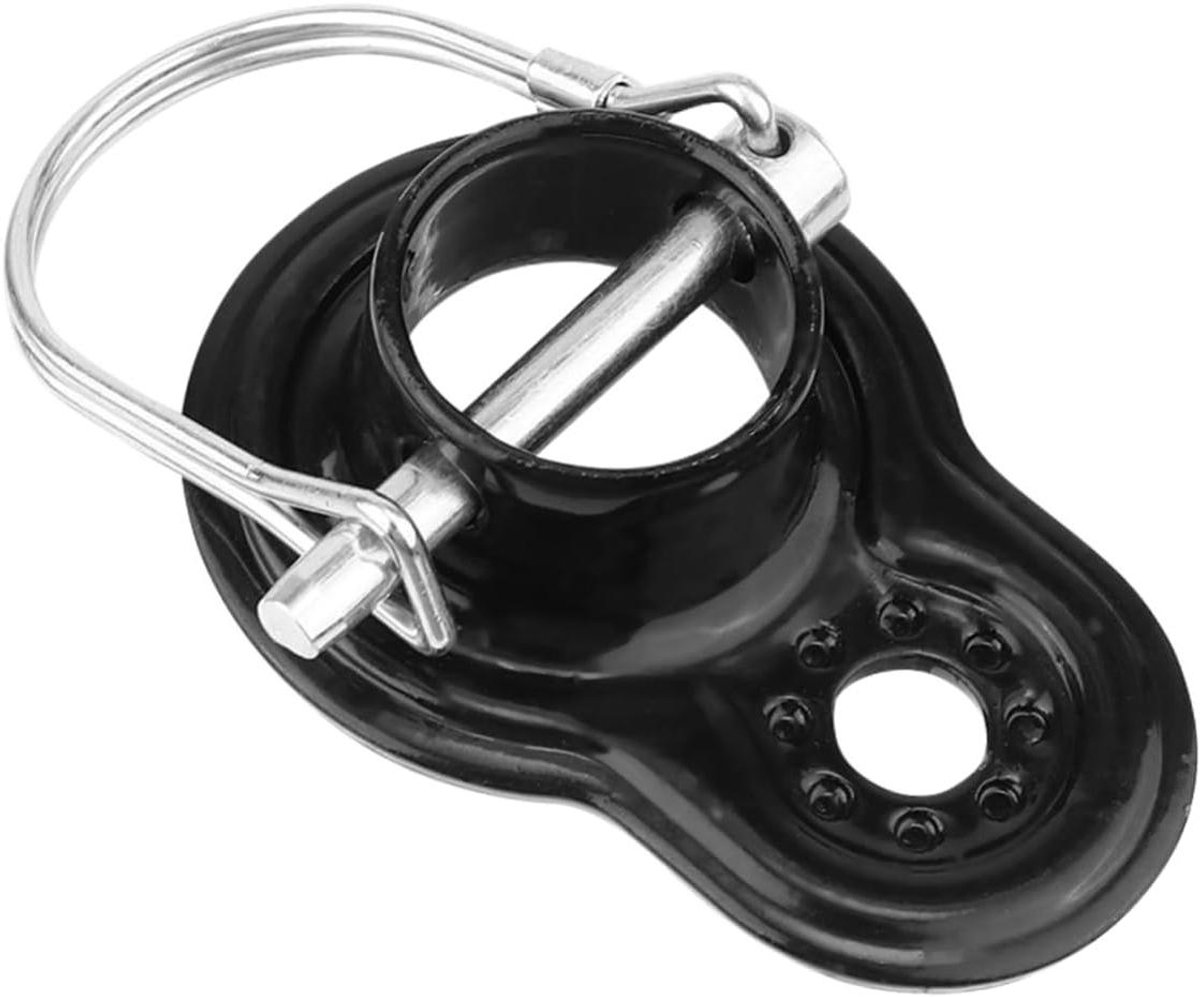 Fietskar Koppeling Adapter - Aanhanger Connector - Fietskar Bevestigen - Compact Roestvrij Staal - 7.3X5X2CM - Zwart