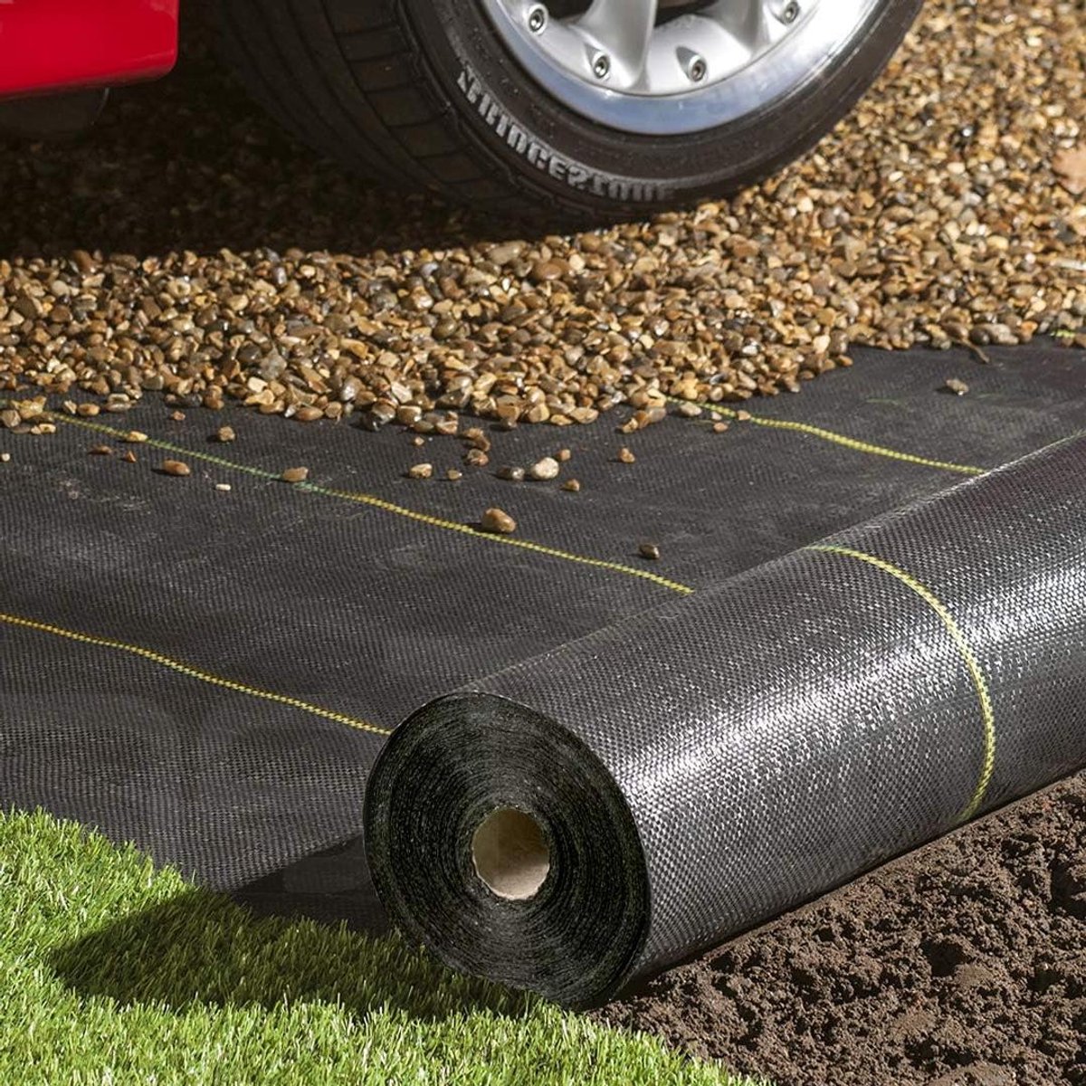 Onkruidmembraan Tuin - Bodembedekker Gronddoek - Onkruid Vrij Houden - Extra Heavy Duty - 4m x 5m - Zwart