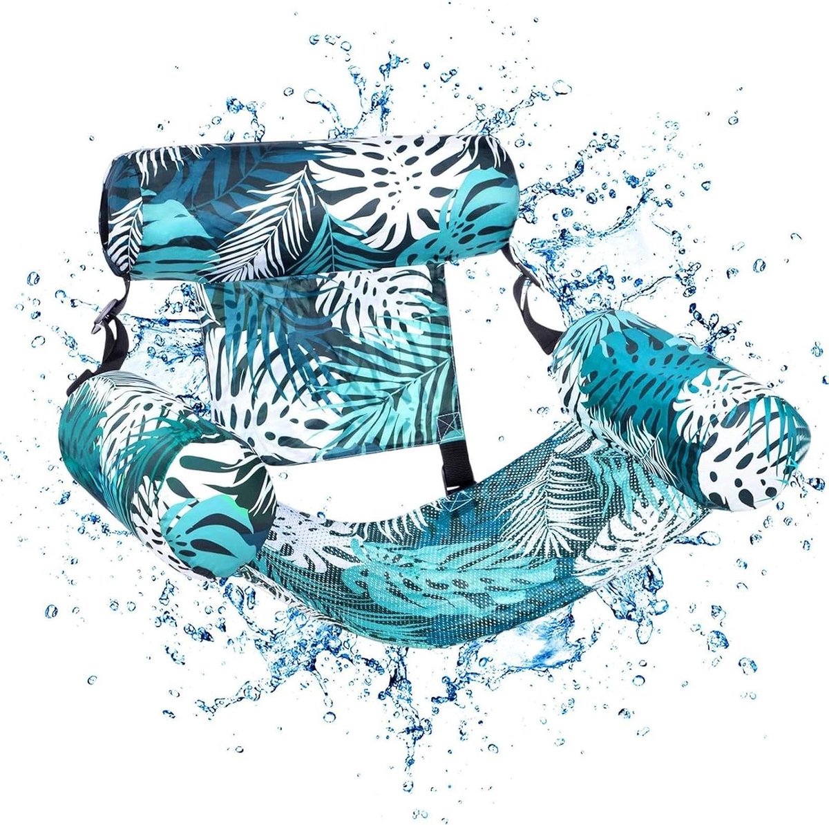 Zwembad Drijver - Hangmat Stoel - Ontspannen in Water - Ruimtebesparend Opvouwbaar - 76x40.5 cm - Groen