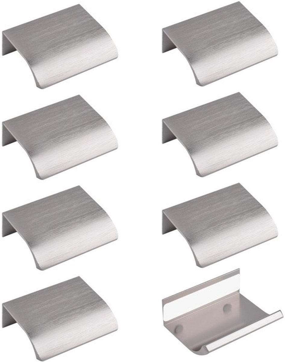 Handgreep 50 mm - Verborgen Handgreep - Aluminiumlegering - Zelfklevend - Dikker - Comfortabel ontwerp - Meubelgreep