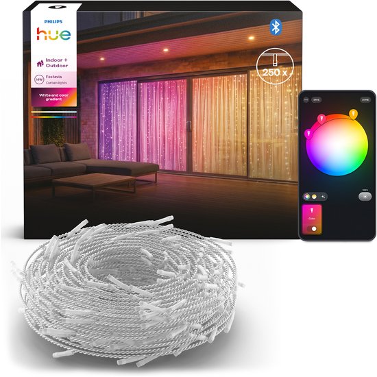 Philips Hue LED Lichtgordijn 1,35 x 2 meter